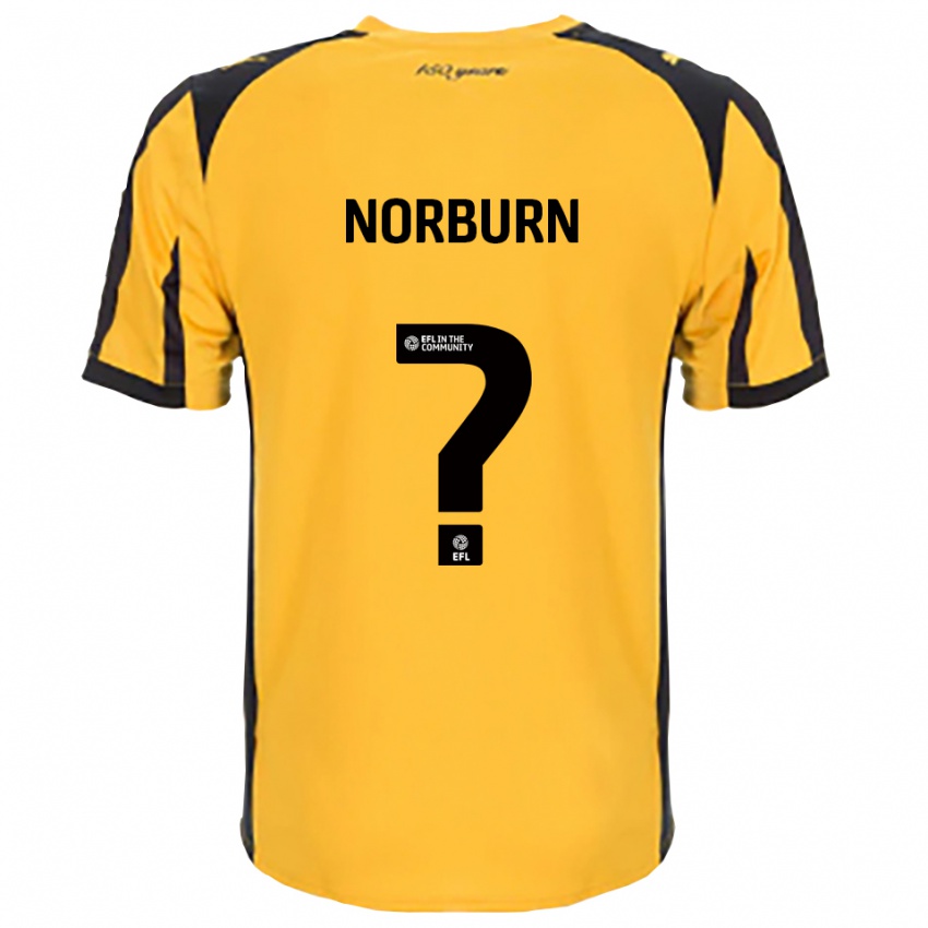 ילדים Dylan Norburn #0 כתום שחור הרחק ג'רזי 2025/26 חולצה קצרה