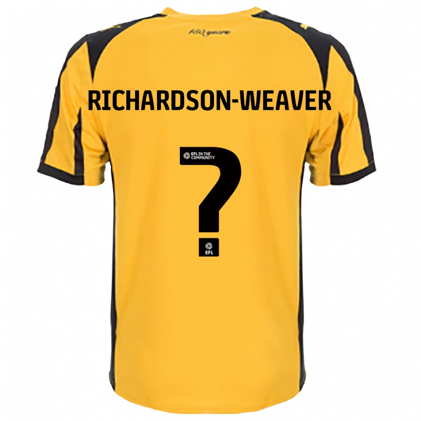 ילדים Ella Richardson-Weaver #0 כתום שחור הרחק ג'רזי 2025/26 חולצה קצרה