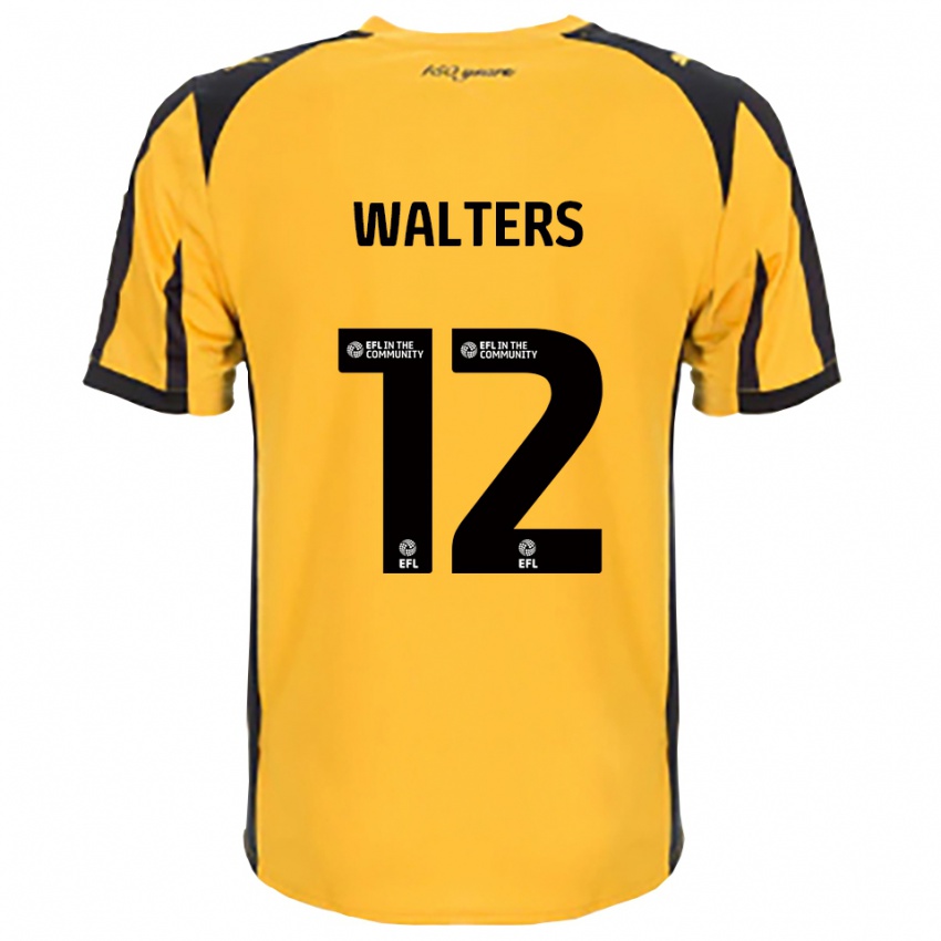 ילדים ריס וולטרס #12 כתום שחור הרחק ג'רזי 2025/26 חולצה קצרה