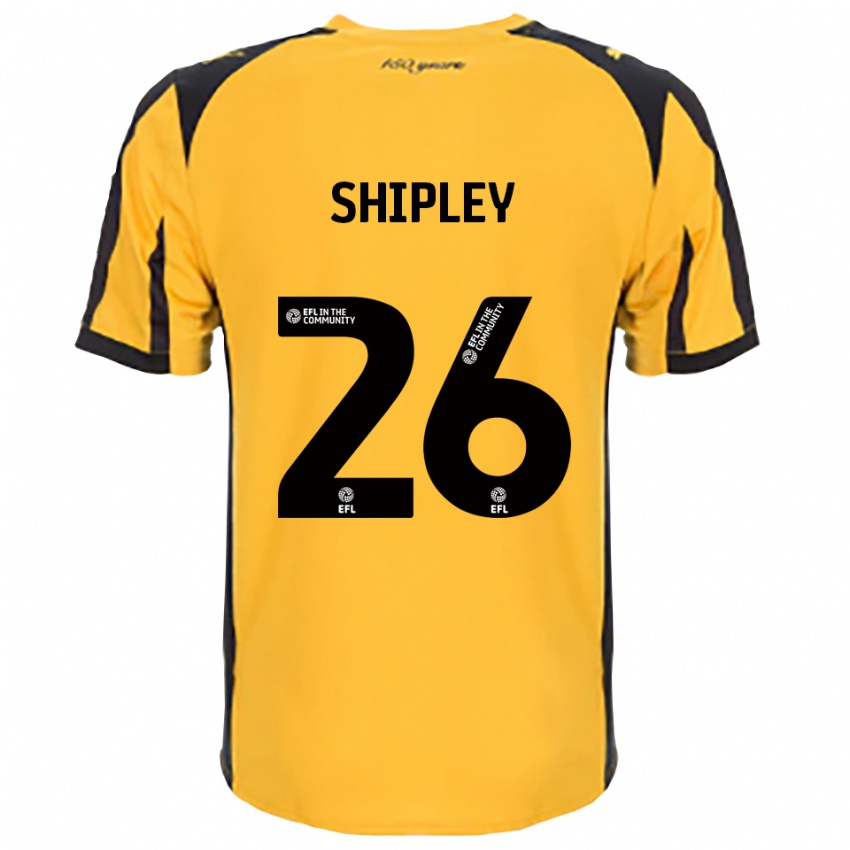 ילדים Jordan Shipley #26 כתום שחור הרחק ג'רזי 2025/26 חולצה קצרה