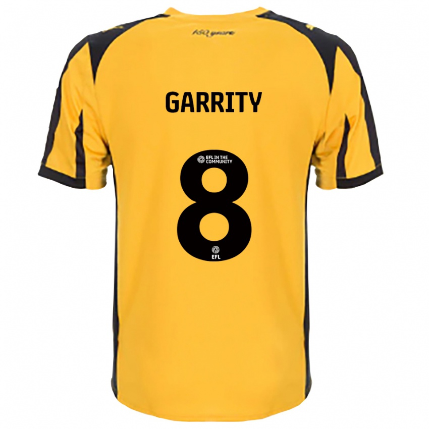 ילדים בן גאריטי #8 כתום שחור הרחק ג'רזי 2025/26 חולצה קצרה