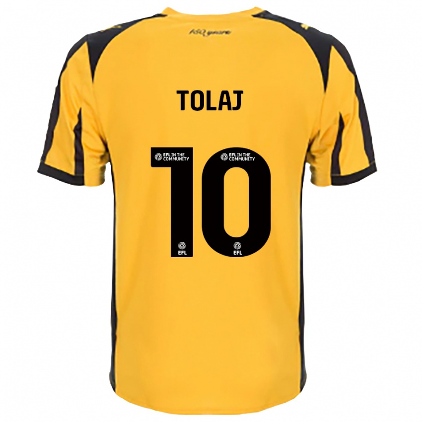 ילדים לורנט טולאי #10 כתום שחור הרחק ג'רזי 2025/26 חולצה קצרה