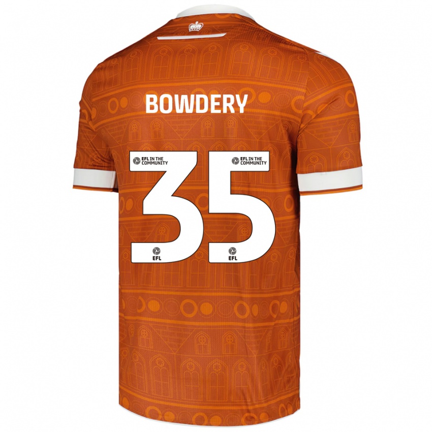 ילדים קרטר באודרי #35 כתום לבן הרחק ג'רזי 2025/26 חולצה קצרה