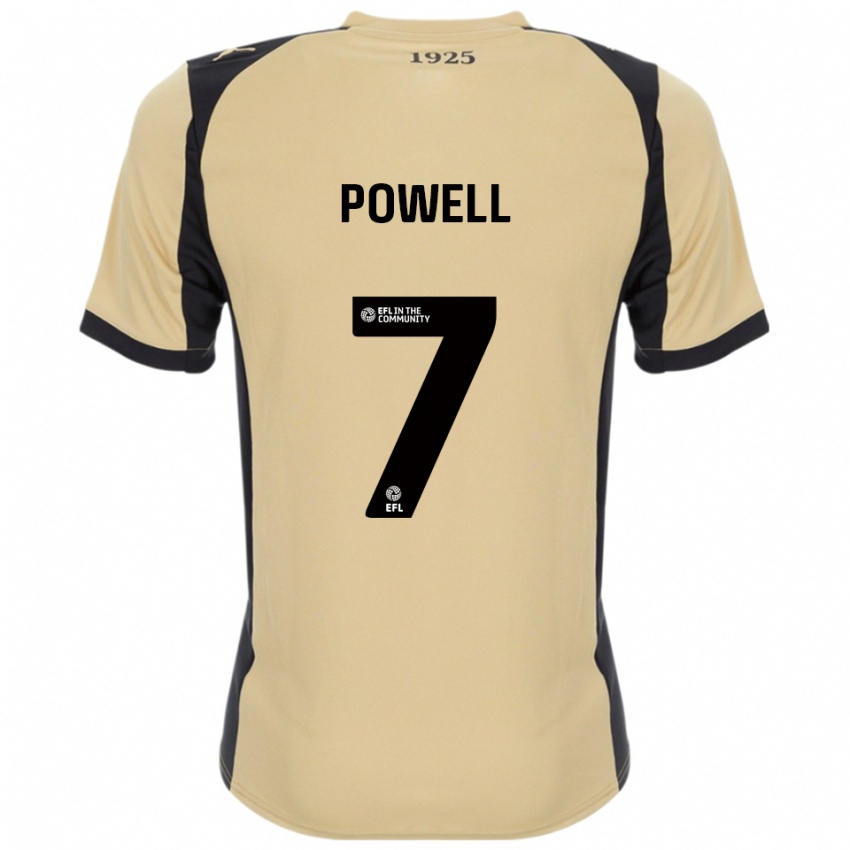 ילדים ג׳ו פאוול #7 זהב שחור הרחק ג'רזי 2025/26 חולצה קצרה