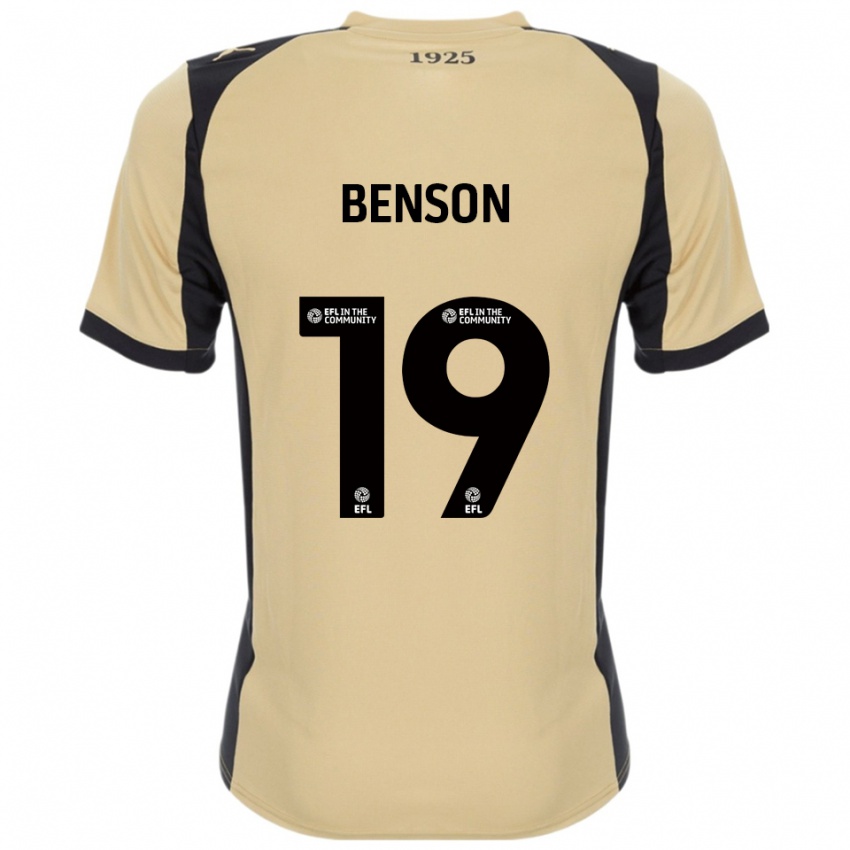 ילדים Josh Benson #19 זהב שחור הרחק ג'רזי 2025/26 חולצה קצרה