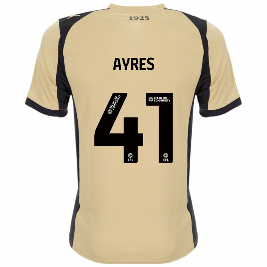 ילדים Josh Ayres #41 זהב שחור הרחק ג'רזי 2025/26 חולצה קצרה