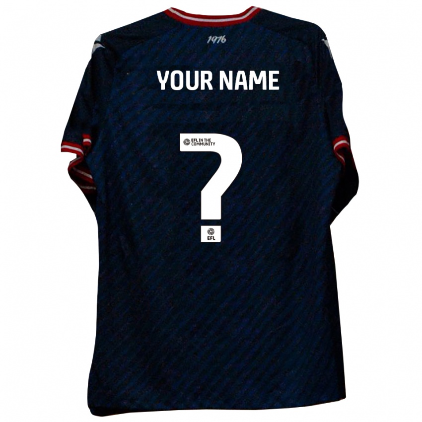 ילדים השם שלך #0 כחול נייבי אדום הרחק ג'רזי 2025/26 חולצה קצרה