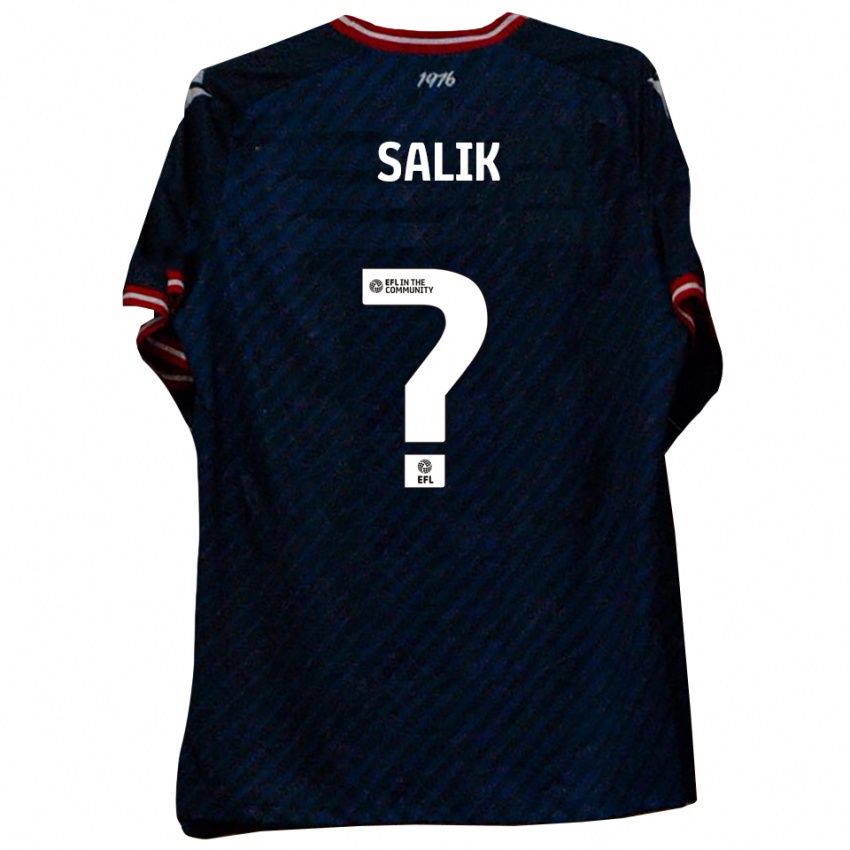 ילדים Tanil Salik #0 כחול נייבי אדום הרחק ג'רזי 2025/26 חולצה קצרה