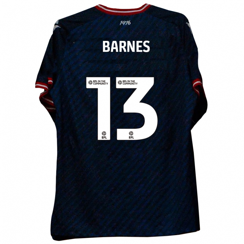 ילדים Callum Barnes #13 כחול נייבי אדום הרחק ג'רזי 2025/26 חולצה קצרה