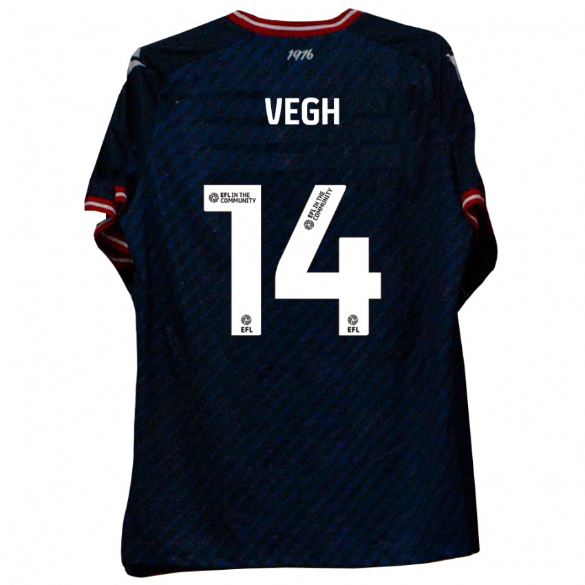 ילדים Harvey Vegh #14 כחול נייבי אדום הרחק ג'רזי 2025/26 חולצה קצרה