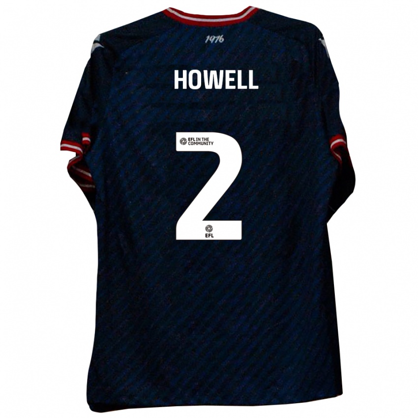 ילדים Zack Howell #2 כחול נייבי אדום הרחק ג'רזי 2025/26 חולצה קצרה