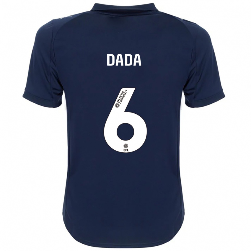 ילדים Niniola Dada #6 כחול נייבי לבן הרחק ג'רזי 2025/26 חולצה קצרה