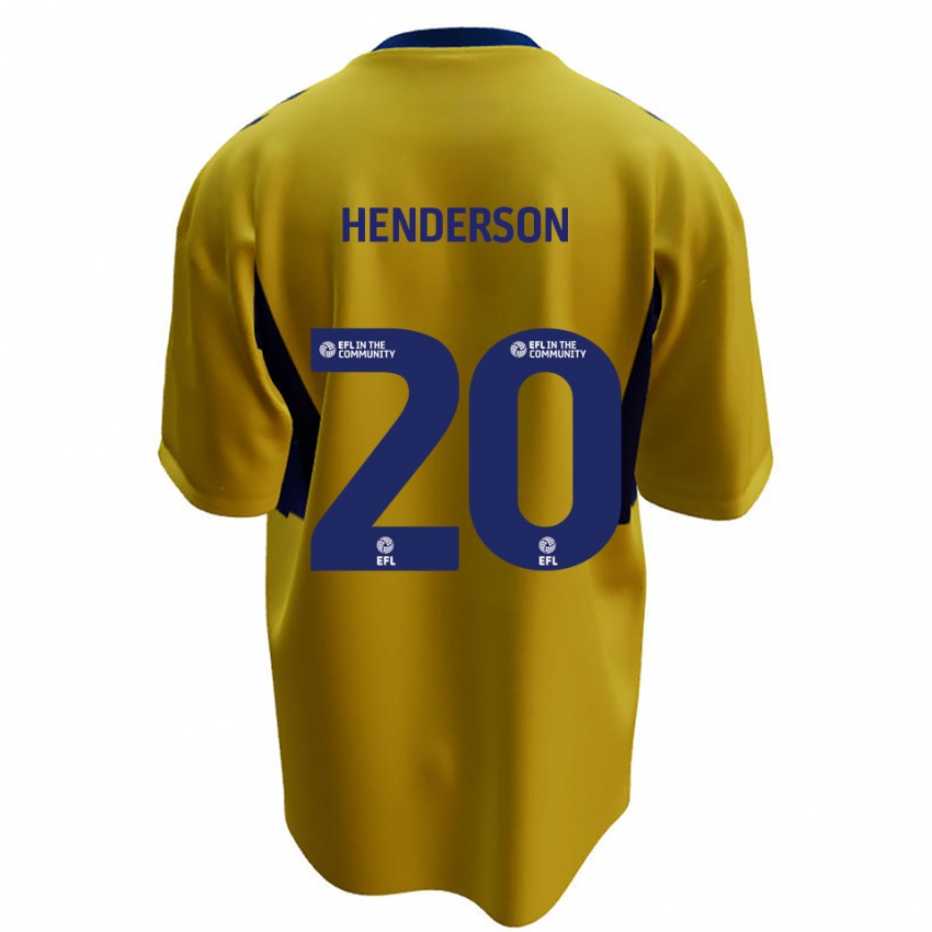 ילדים יואן הנדרסון #20 צהוב כחול הרחק ג'רזי 2025/26 חולצה קצרה