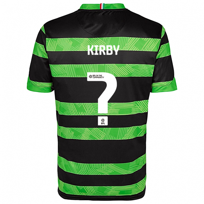 ילדים Joe Kirby #0 שחור ירוק הרחק ג'רזי 2025/26 חולצה קצרה