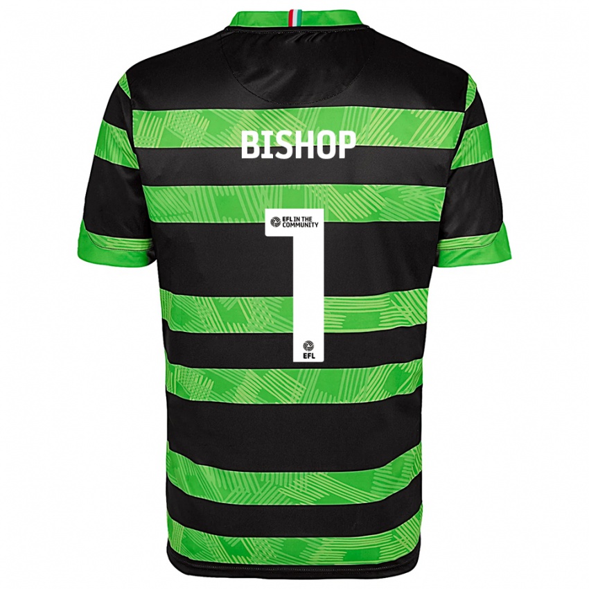 ילדים ניית׳ן בישופ #1 שחור ירוק הרחק ג'רזי 2025/26 חולצה קצרה
