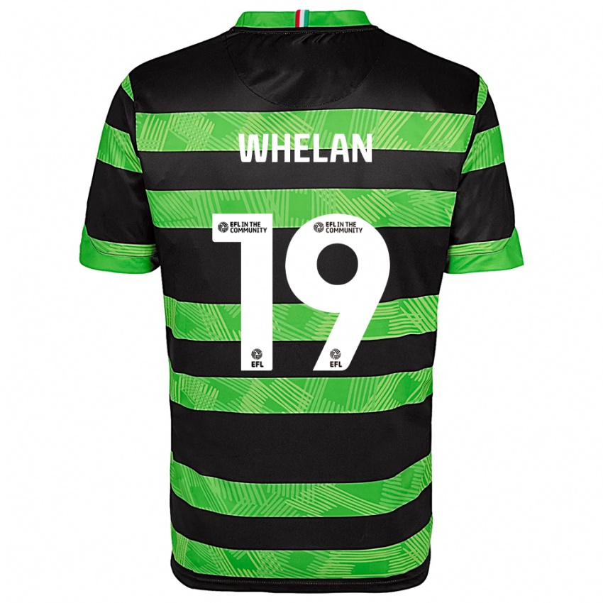 ילדים Kelly-Jade Whelan #19 שחור ירוק הרחק ג'רזי 2025/26 חולצה קצרה