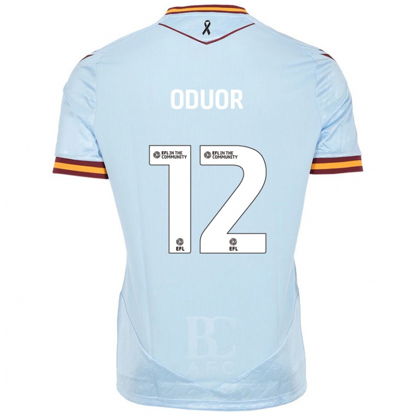 ילדים קלארק אודואור #12 תכלת הרחק ג'רזי 2025/26 חולצה קצרה