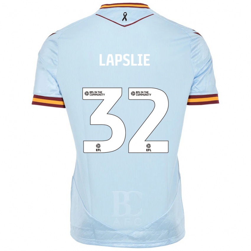 ילדים George Lapslie #32 תכלת הרחק ג'רזי 2025/26 חולצה קצרה