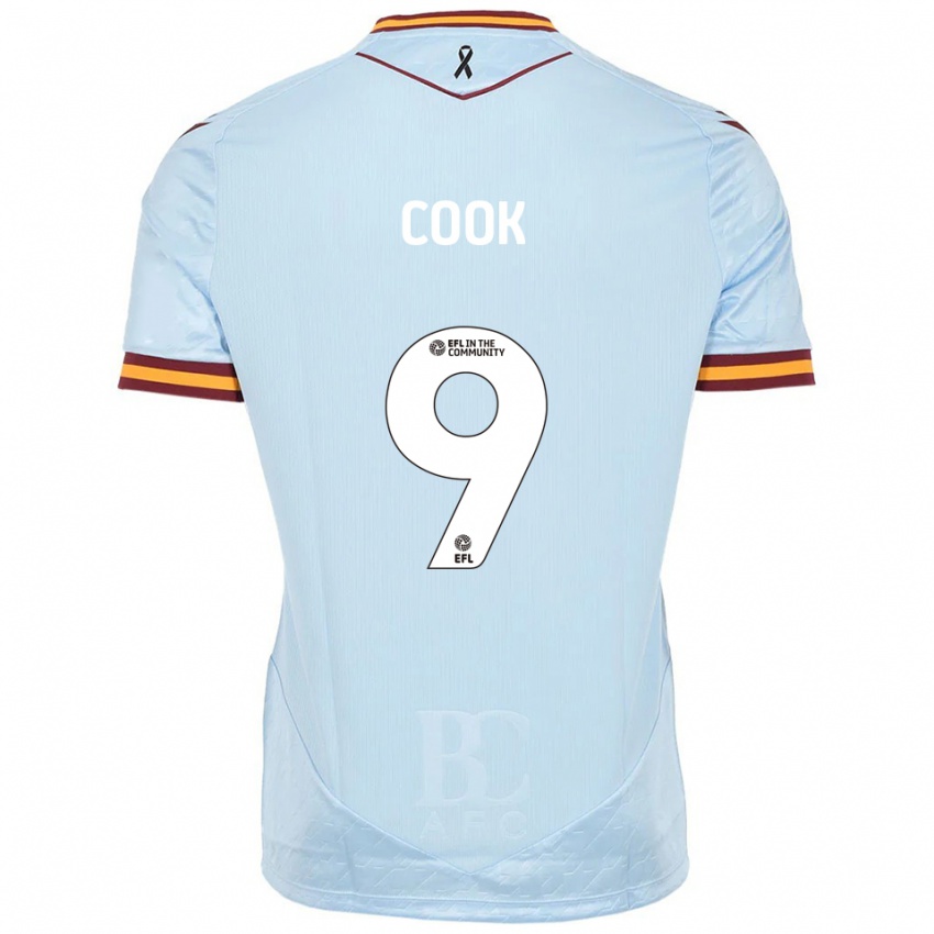 ילדים Andy Cook #9 תכלת הרחק ג'רזי 2025/26 חולצה קצרה