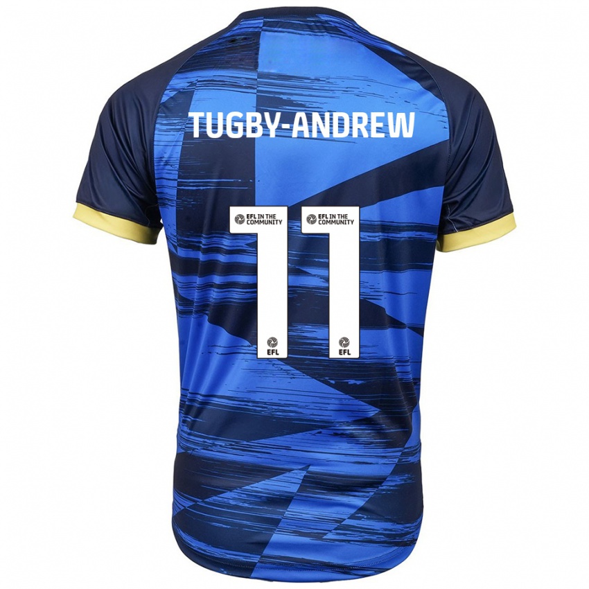ילדים Lindsey Tugby-Andrew #11 כחול נייבי הרחק ג'רזי 2025/26 חולצה קצרה