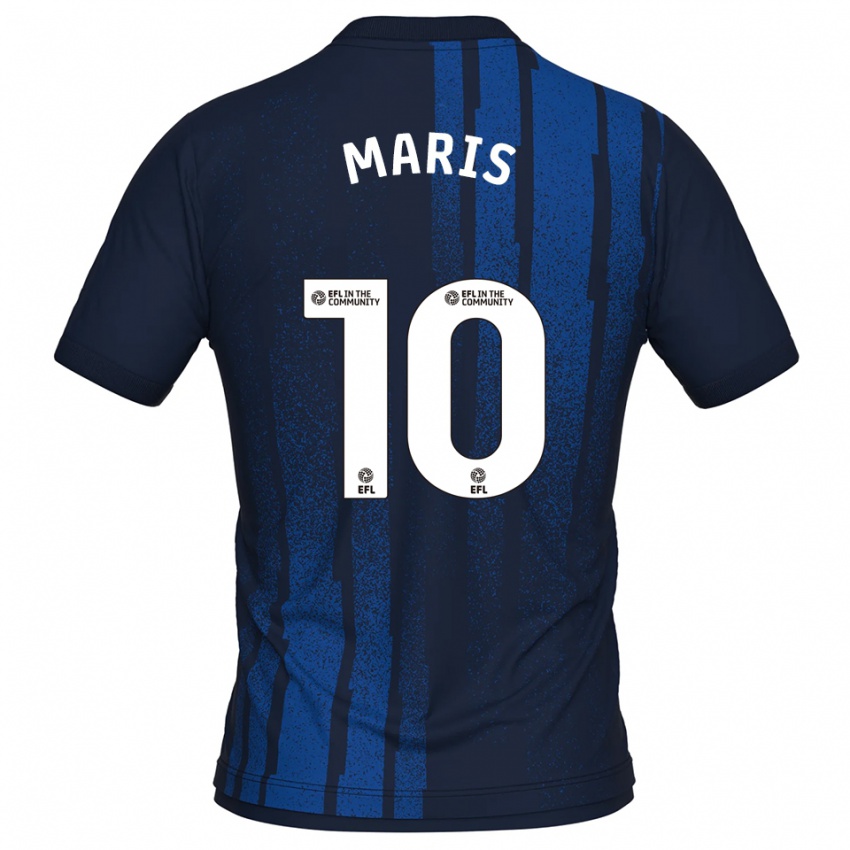 ילדים George Maris #10 כחול נייבי לבן הרחק ג'רזי 2025/26 חולצה קצרה