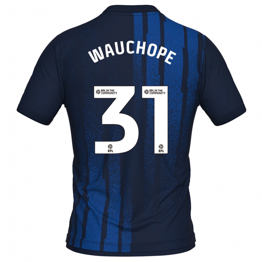 ילדים דריאן רואל בנג׳מין ווקופ #31 כחול נייבי לבן הרחק ג'רזי 2025/26 חולצה קצרה