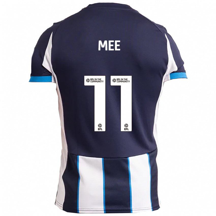 ילדים אשטון לוקס מי #11 לבן כחול נייבי הרחק ג'רזי 2025/26 חולצה קצרה