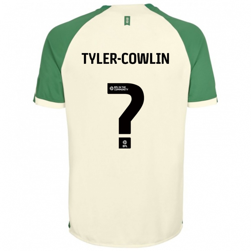 ילדים Danny Tyler-Cowlin #0 לבן שמנת ירוק הרחק ג'רזי 2025/26 חולצה קצרה