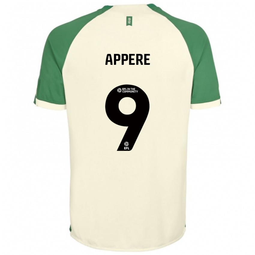 ילדים לואיס אפר #9 לבן שמנת ירוק הרחק ג'רזי 2025/26 חולצה קצרה