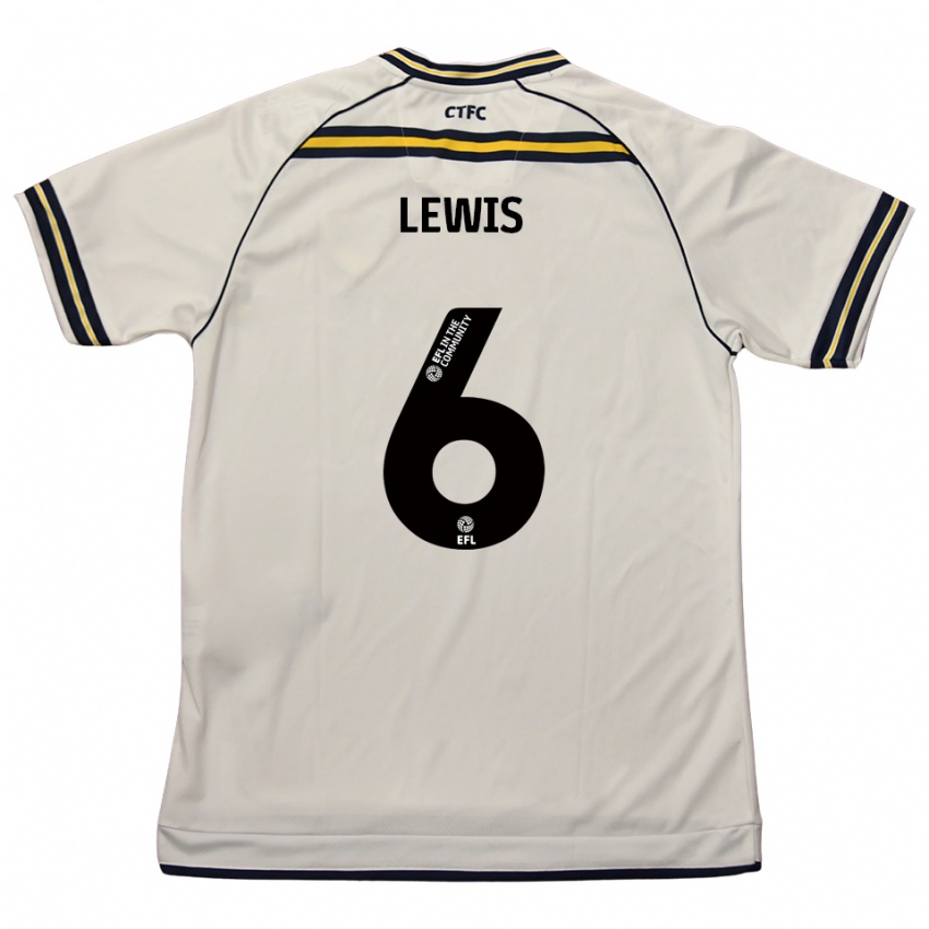 ילדים Megan Lewis #6 לבן כחול נייבי הרחק ג'רזי 2025/26 חולצה קצרה