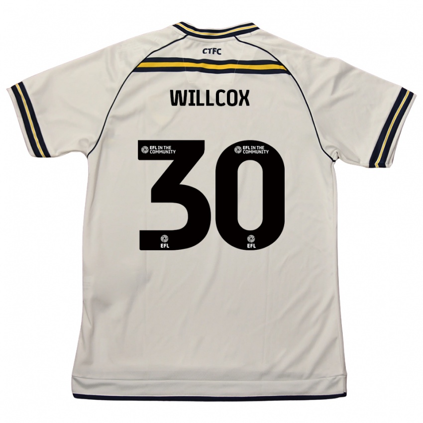 ילדים פרדי ווילקוקס #30 לבן כחול נייבי הרחק ג'רזי 2025/26 חולצה קצרה