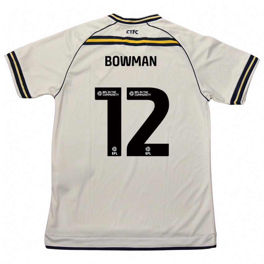 ילדים ראיין באומן #12 לבן כחול נייבי הרחק ג'רזי 2025/26 חולצה קצרה