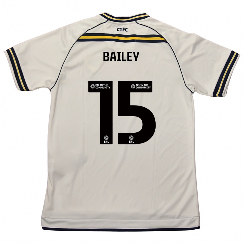 ילדים Ieuan Bailey #15 לבן כחול נייבי הרחק ג'רזי 2025/26 חולצה קצרה