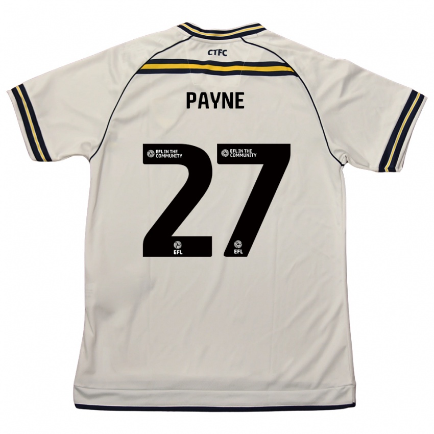 ילדים Lewis Payne #27 לבן כחול נייבי הרחק ג'רזי 2025/26 חולצה קצרה