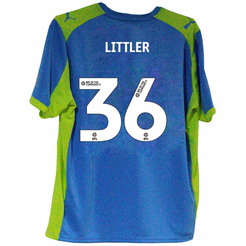 ילדים Zack Littler #36 תכלת צהוב הרחק ג'רזי 2025/26 חולצה קצרה