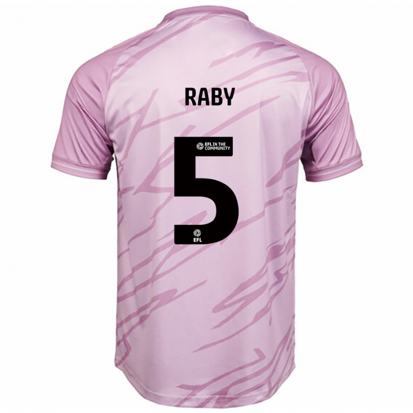 ילדים Alice Raby #5 ורוד שחור הרחק ג'רזי 2025/26 חולצה קצרה