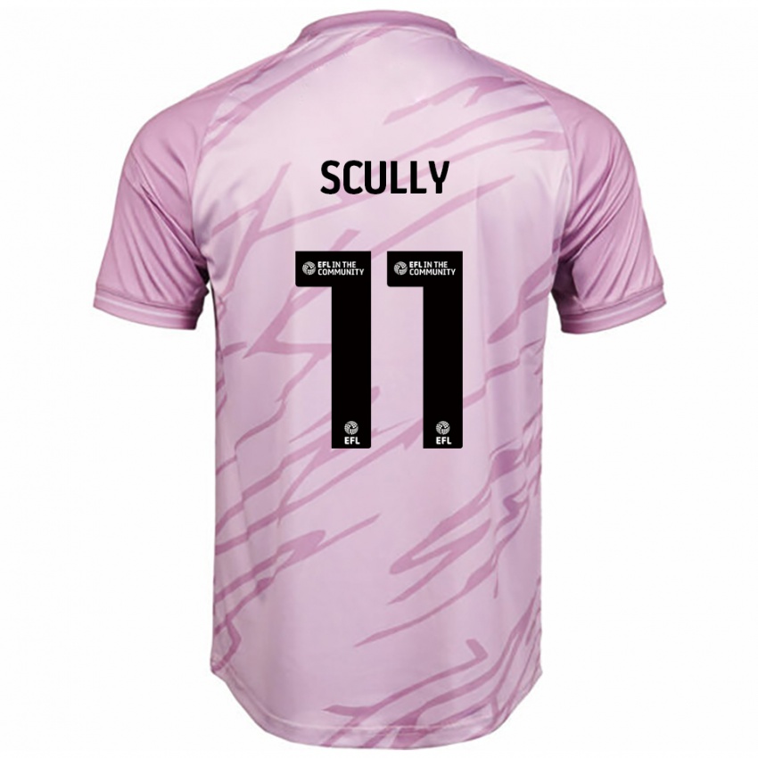 ילדים אנתוני סקאלי #11 ורוד שחור הרחק ג'רזי 2025/26 חולצה קצרה