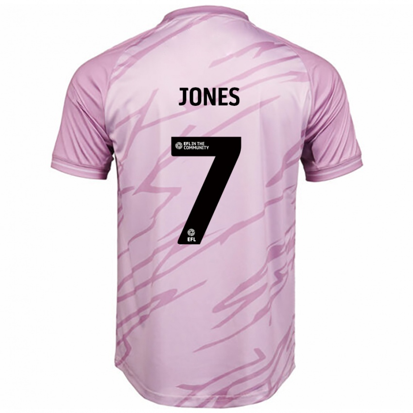 ילדים Maddie Jones #7 ורוד שחור הרחק ג'רזי 2025/26 חולצה קצרה