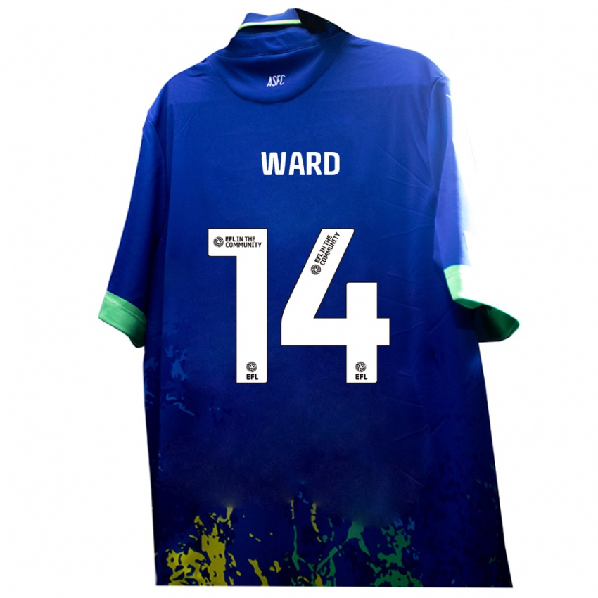 ילדים בן וורד #14 כחול צהוב הרחק ג'רזי 2025/26 חולצה קצרה