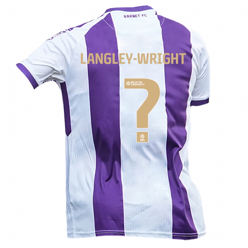 ילדים פורשיה-מילאן לנגלי-רייט #0 לבן סגול הרחק ג'רזי 2025/26 חולצה קצרה