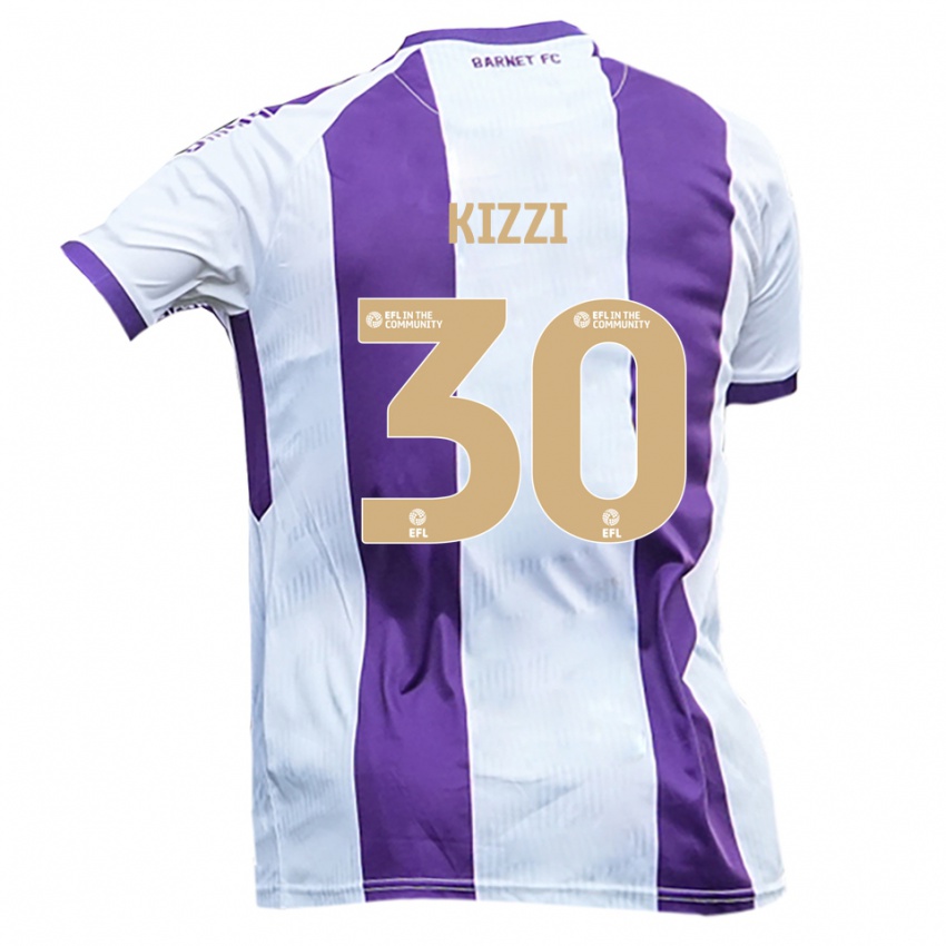 ילדים ג'ו קיזי #30 לבן סגול הרחק ג'רזי 2025/26 חולצה קצרה