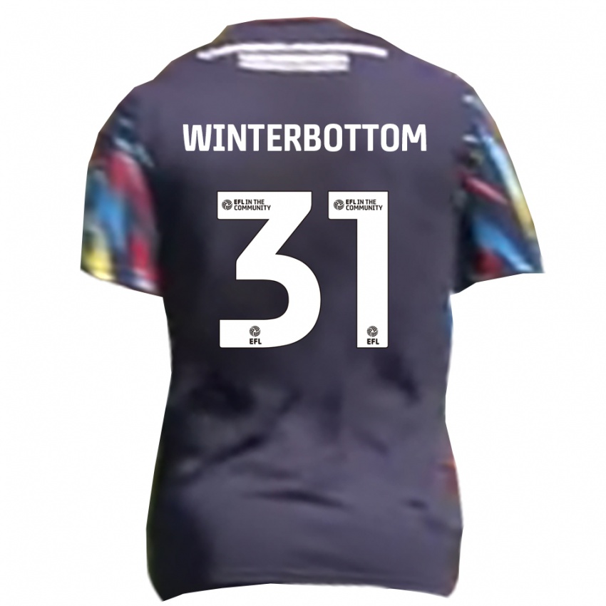 ילדים בן ווינטרבוטום #31 כחול נייבי צהוב אדום הרחק ג'רזי 2025/26 חולצה קצרה