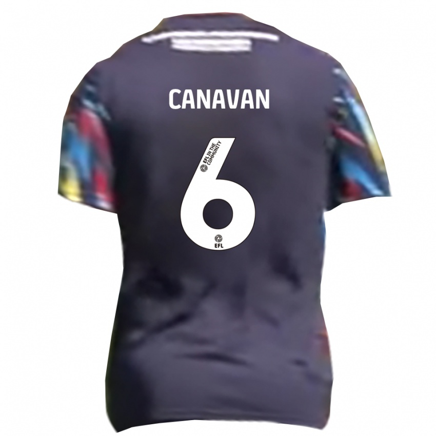 ילדים ניאל קנוואן #6 כחול נייבי צהוב אדום הרחק ג'רזי 2025/26 חולצה קצרה