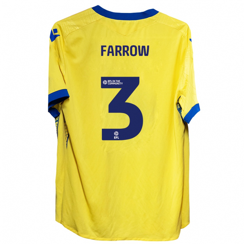 ילדים Sophie Farrow #3 צהוב כחול הרחק ג'רזי 2025/26 חולצה קצרה