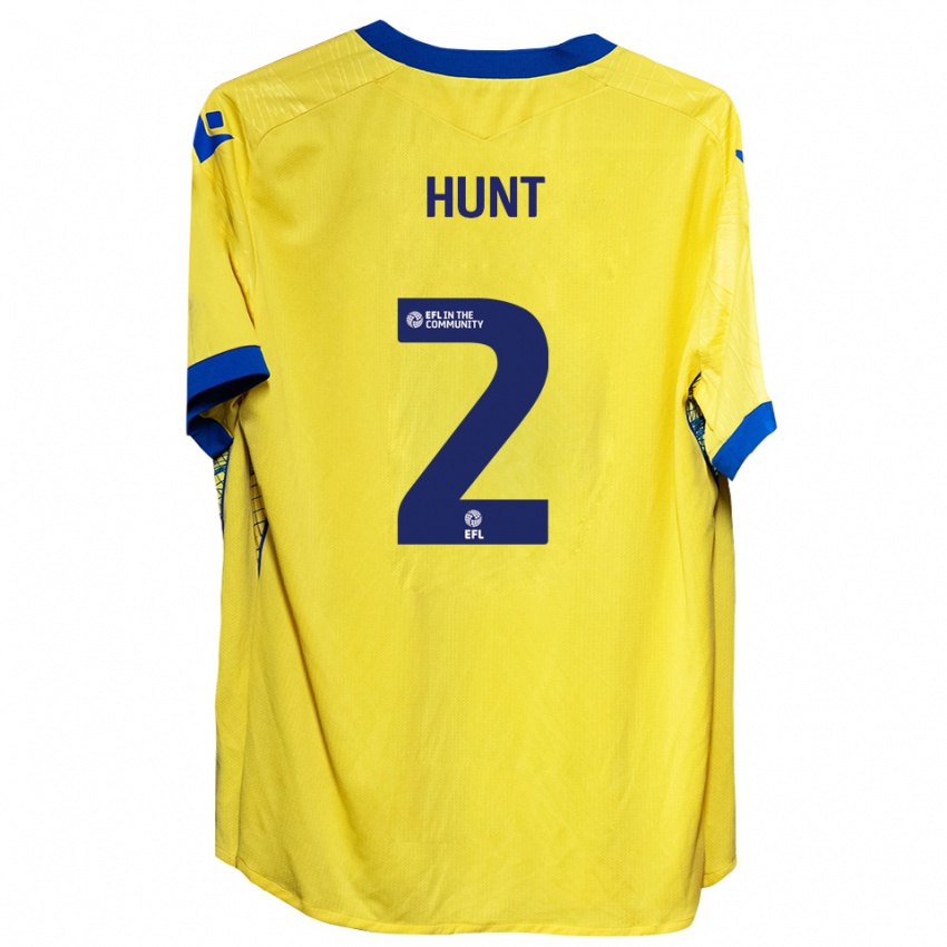 ילדים Rob Hunt #2 צהוב כחול הרחק ג'רזי 2025/26 חולצה קצרה