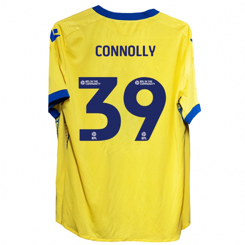 ילדים קיין קיידי קונולי #39 צהוב כחול הרחק ג'רזי 2025/26 חולצה קצרה