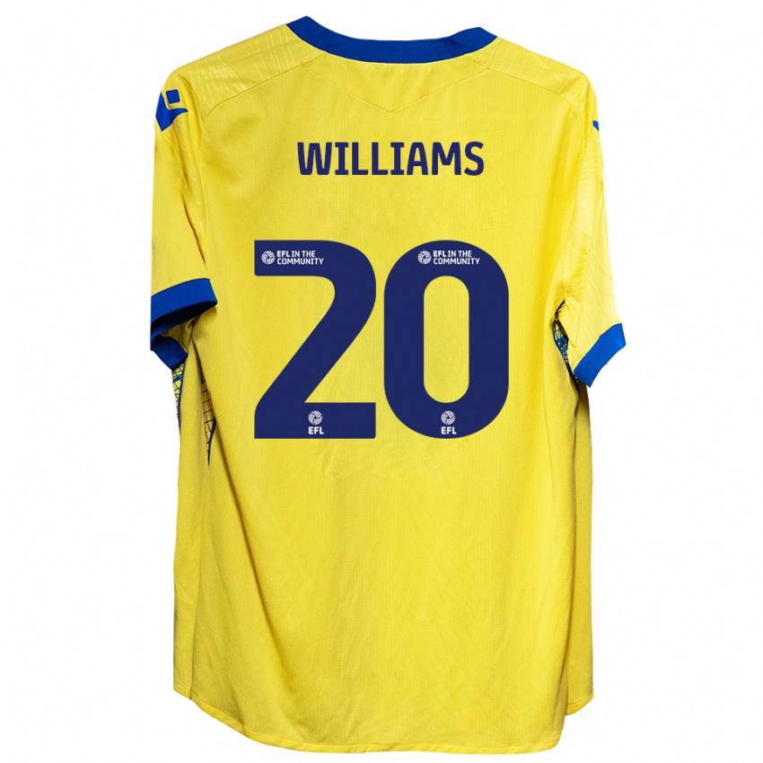 ילדים Billie-Jo Williams #20 צהוב כחול הרחק ג'רזי 2025/26 חולצה קצרה