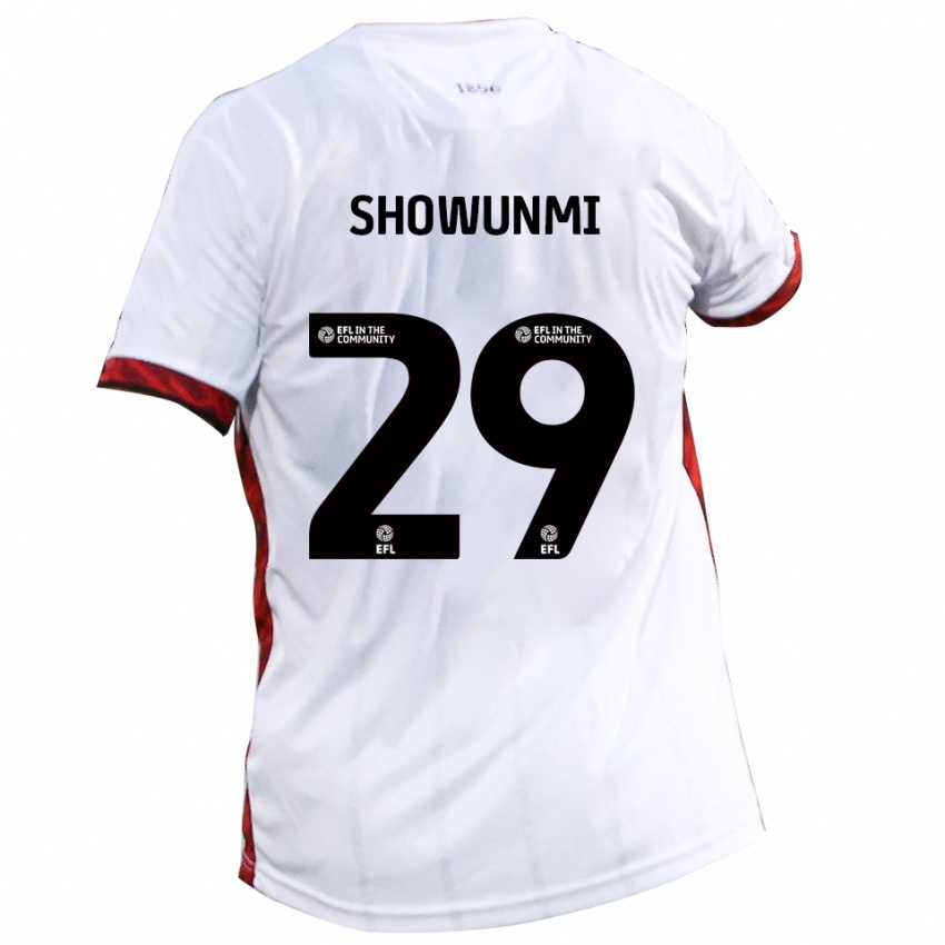 ילדים טולה שואונמי #29 לבן אדום שחור הרחק ג'רזי 2025/26 חולצה קצרה