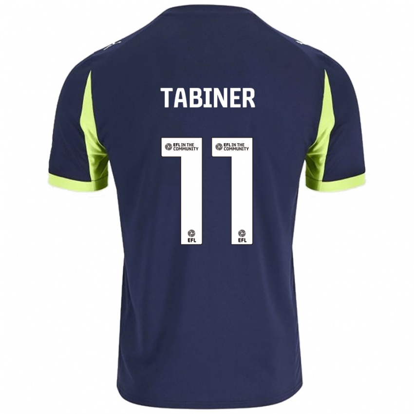 ילדים ג'ואל טבינר #11 כחול נייבי ירוק זוהר הרחק ג'רזי 2025/26 חולצה קצרה