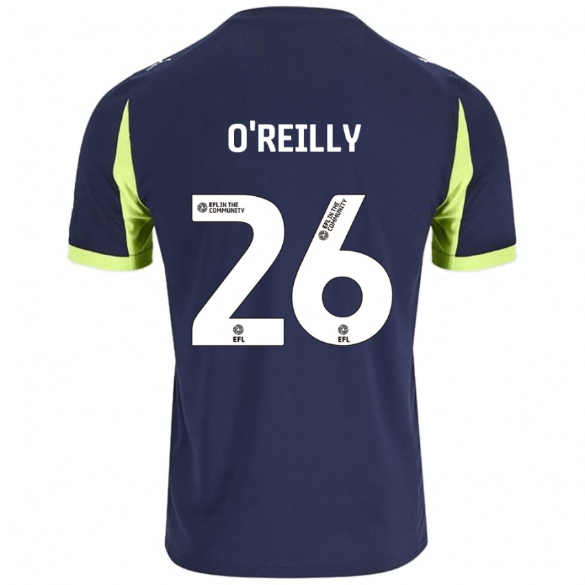 ילדים טומי או'ריילי #26 כחול נייבי ירוק זוהר הרחק ג'רזי 2025/26 חולצה קצרה